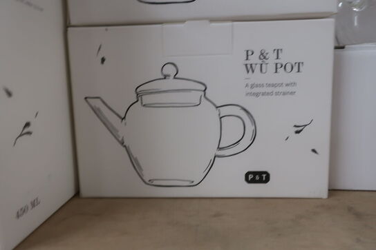 12 stk. PAPER & TEA WU Pot - Glasbryggekande med si