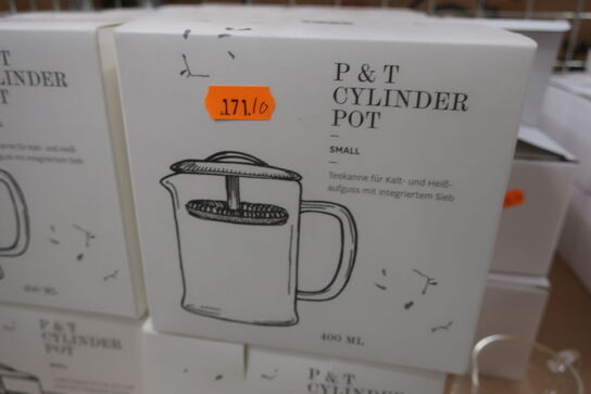 10 stk. PAPER & TEA Cylinder Pot Small - tekande med si