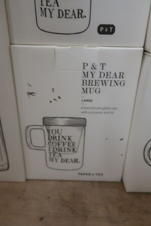 10 stk. PAPER & TEA My Dear Brewing Mug - Teglas med si