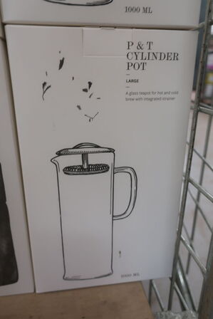 8 stk. PAPER & TEA Cylinder Pot Large - tekande med si