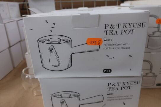 8 stk. PAPER & TEA Kyusu Tea Pot (hvid)