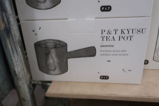 8 stk. PAPER & TEA Kyusu Tea Pot Graphite