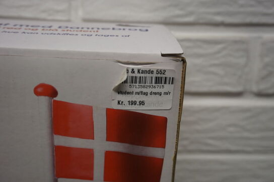 2 stk. studenterflag KAY BOJESEN