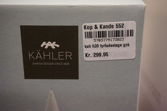 3 stk. fyrfadsstager KÄHLER