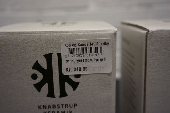 2 stk. lysestager KNABSTRUP KERAMIK