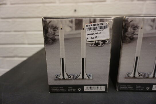 6 stk. lysestager STELTON