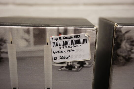 6 stk. lysestager STELTON