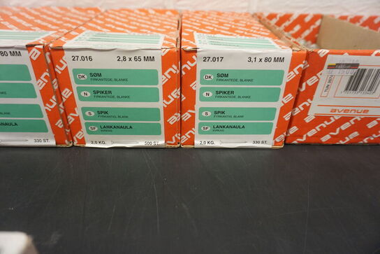 Diverse bolte skruer m.v.