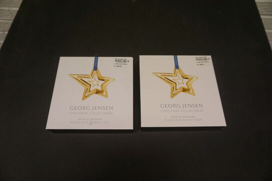 2 stk. Juletræsophæng GEORG JENSEN