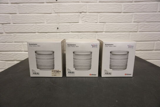 3 stk. potter IITTALA
