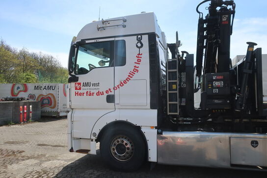 Lastbil m. kran MAN TG.35 8X4-4-BL