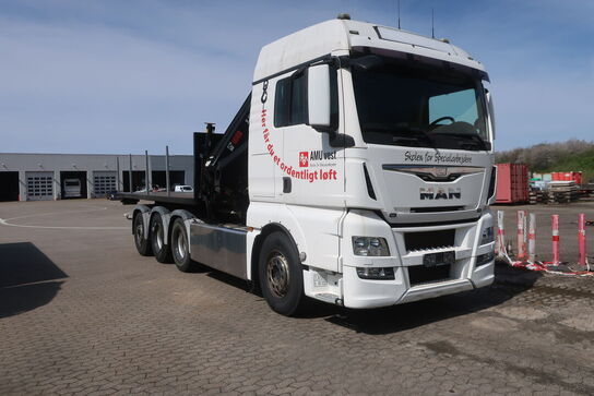 Lastbil m. kran MAN TG.35 8X4-4-BL