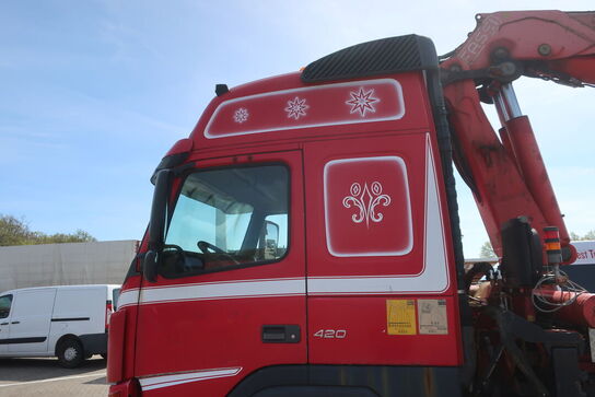 Lastbil m. kran VOLVO FM12