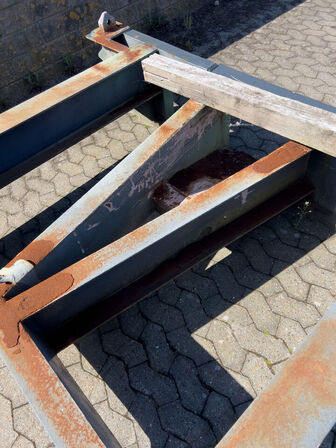 Pladslad/vogn til container