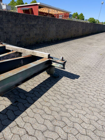 Pladslad/vogn til container