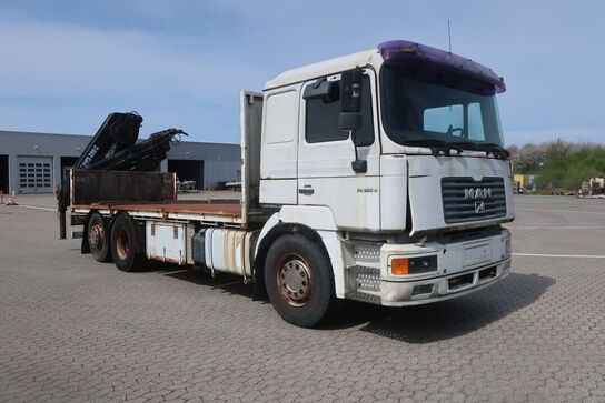 Lastbil m. kran MAN FE-360A