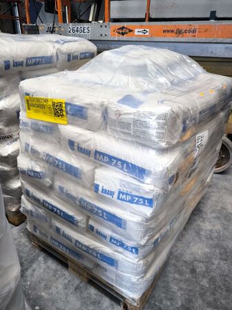 Palle med gipspuds KNAUF MP 75 L