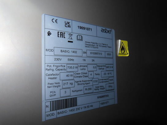 Dobbelt fryser BASIC- 1402