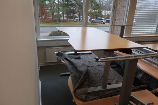4 stk. el. hæve/sænke skriveborde BONDO