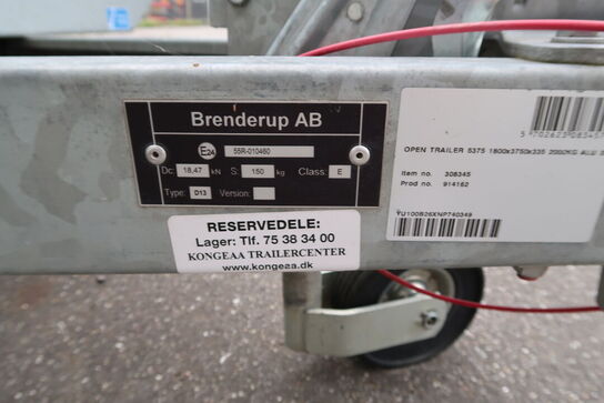 Trailer BRENDERUP B26 Open trailer 5375