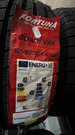 4 Stk. Dæk FORTUNA GOWIN VAN - 195/65 R16 C 104/102T 