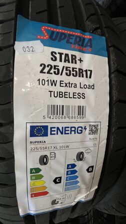 2 Stk. Dæk SUPERIA STAR+ - 225/55 R 17 101 W 