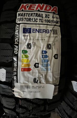 4 Stk. Dæk KENDA MASTERTRAIL XC - 185/70 R 13 C TL 106/104N