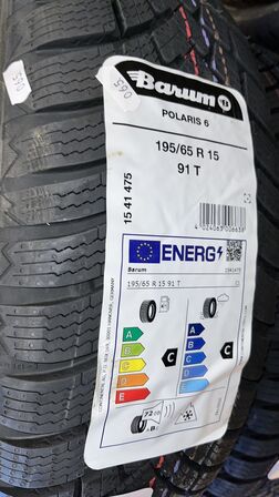 2 Stk. Dæk BARUM POLARIS 6 - 195/65 R 15 91 T