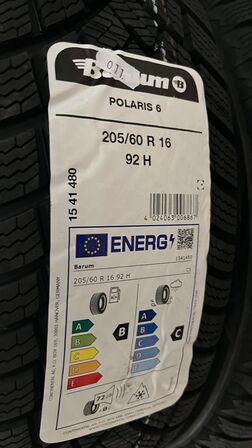 3 Stk. Dæk BARUM POLARIS 6 - 205/60 R 16 92 H