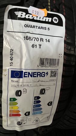 5 Stk. Dæk BARUM QUARTARIS 5 - 165/70 R 14 81 T
