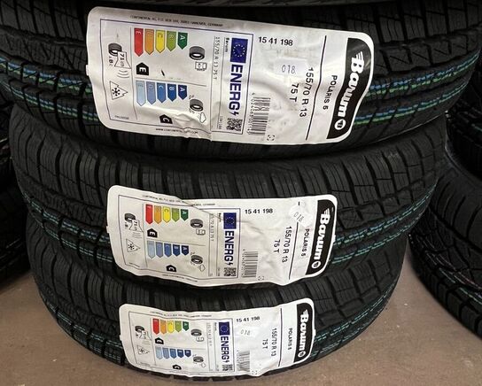 3 Stk. Dæk BARUM POLARIS 5 - 155/70 R 13 75 T