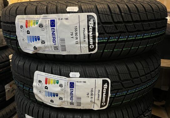 2 Stk. Dæk BARUM POLARIS 6 - 155/80 R 13 79 T