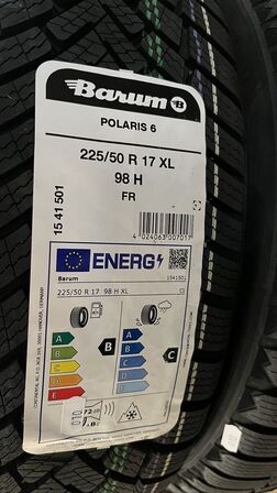 4 Stk. Dæk BARUM POLARIS 6 - 225/50 R 17 98 H