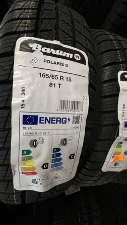 4 Stk. Dæk BARUM POLARIS 5 - 165/65 R 15 81 T