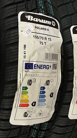 3 Stk. Dæk BARUM POLARIS 5 - 155/70 R 13 75 T
