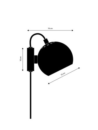 Frandsen ball væglampe ø12 cm - citadel blue(ubrugt)