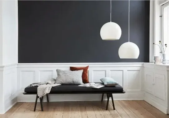 2 stk. frandsen ball pendel ø40 mat sort metal(ubrugt)