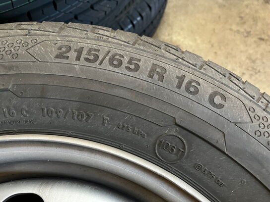 2 stk. hjul og 2 stk. dæk