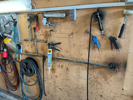 Værktøjstavle med indhold