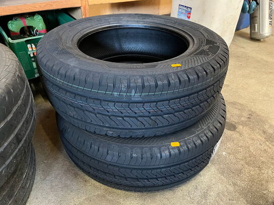 2 stk. hjul og 2 stk. dæk