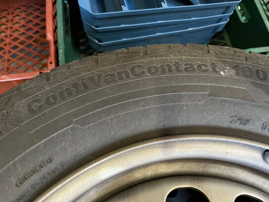 2 stk. hjul og 2 stk. dæk