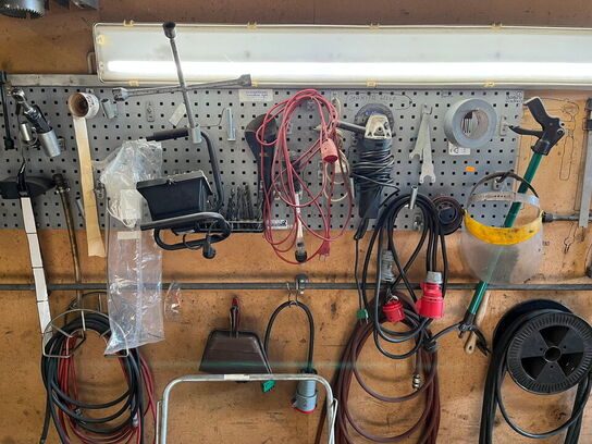 Værktøjstavle med indhold