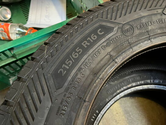 2 stk. hjul og 2 stk. dæk