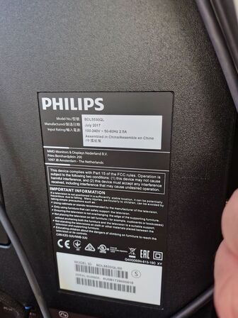 Mødeskærm med stativ  PHILIPS 55"