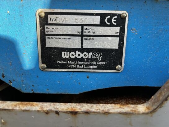 Reversibel pladevibrator  WEBER  DVH 550 L