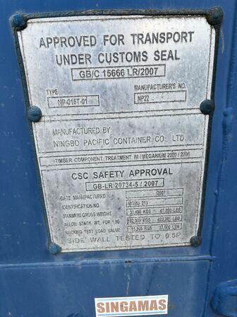 20 fods container m. Indhold NP-015T-01