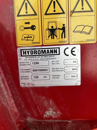 Stenrive m. Redskabsbærer HYDROMANN WESTBJØRN 1250