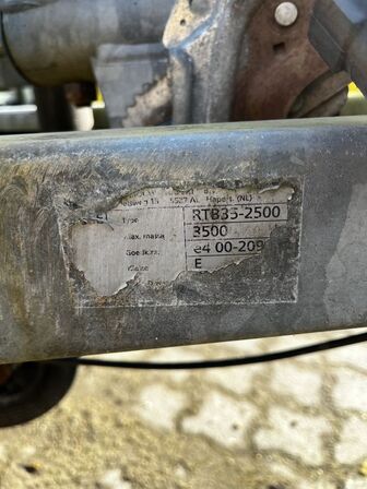 Maskintrailer HAPERT RTB35-2500 (3500 KG)