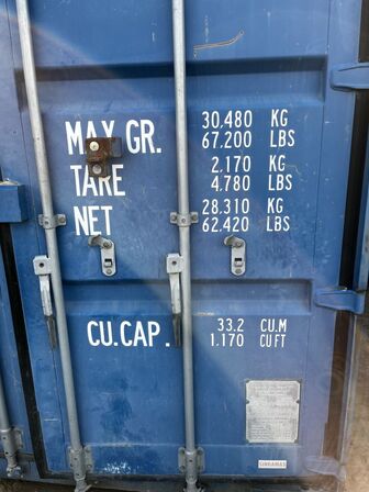 20 fods container m. Indhold NP-015T-01