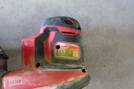 3 stk. akku håndværktøj MILWAUKEE M18 FSAG125X, M18 BOS125, M18 FPD3